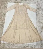 Organza Layered Chikankari Gown Set - Image 9