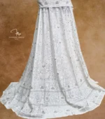 Unstitched Ivory Chanderi Lehenga Set - Image 3