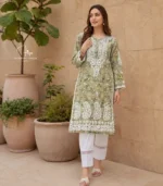 Sage Green Chikankari Kurta