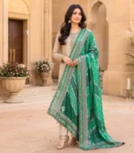 Festive Green Dupatta