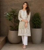 Light Green Chikankari Kurti