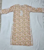 Peach Bloom Chikankari Kurti - Image 3