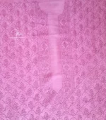 Unstitched Purple Lucknowi Chikankari Unisex Kurta Fabric - Image 6