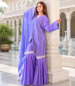Light Purple Gharara Set - Image 3