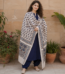 Beige Ajrakh Modal Satin Dupatta