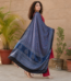 Indigo Blue Ajrakh Modal Satin Dupatta