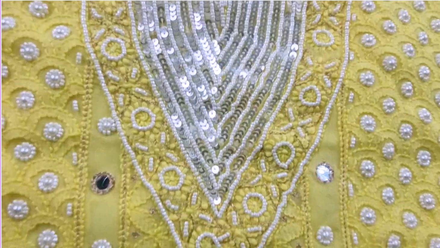 Yellow Chikankari Kurti Dubai